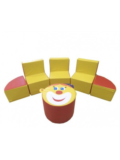 Комплект м'якої ігрової меблів Клоун